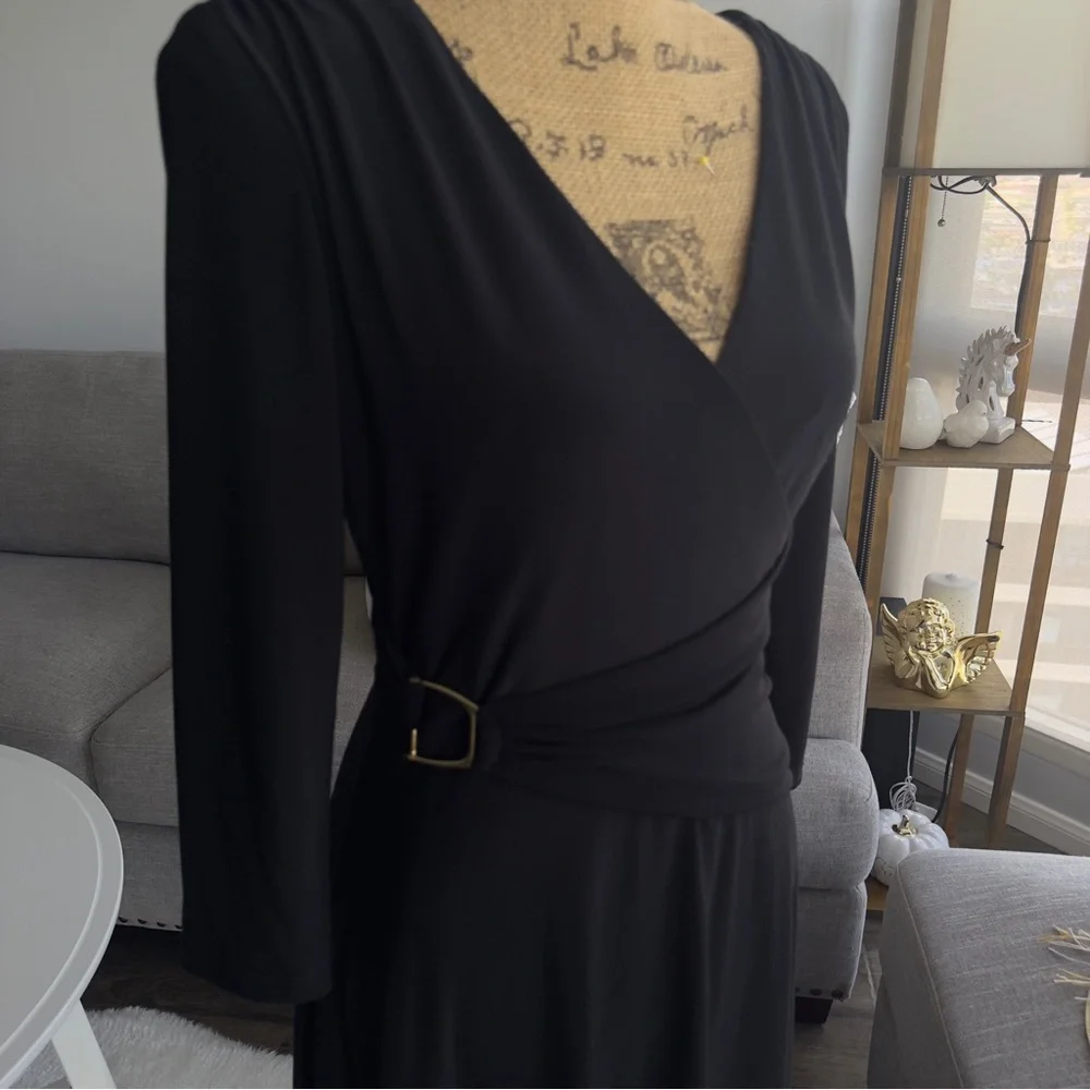 Ralph Lauren Black Long Sleeve Dress - Picture 5 of 10